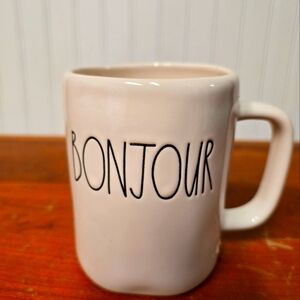Rae Dunn "bonjour" mug